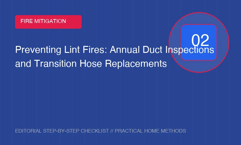 Preventing Lint Fires: Annual Duct Inspections and Transition Hose Replacements